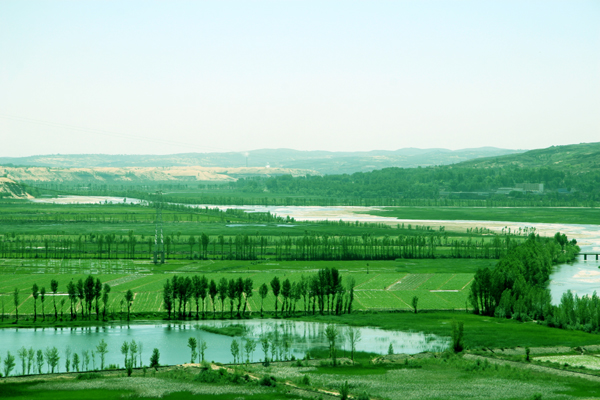 榆林无定河源头新貌