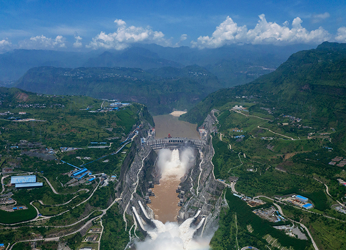 溪洛渡水电站全景