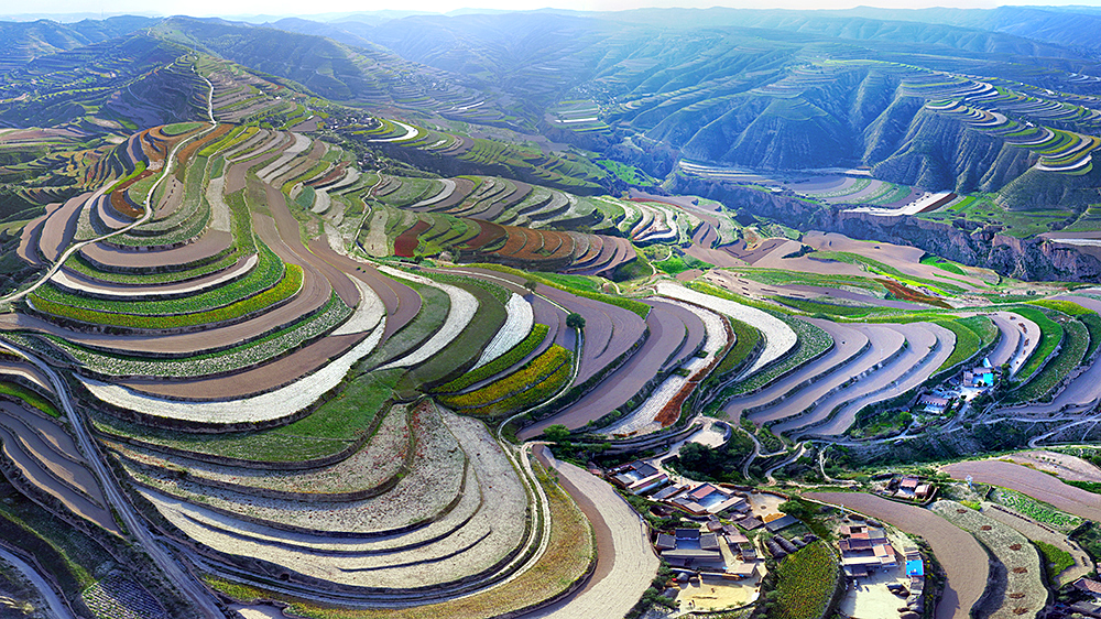 甘肃省定西市葛家岔镇康乐村梯田