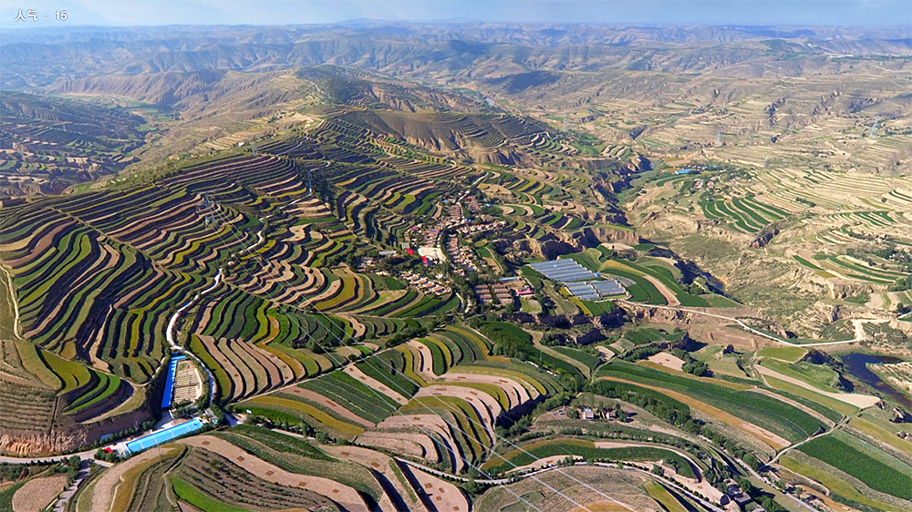 甘肃省定西市青岚山乡大坪村梯田