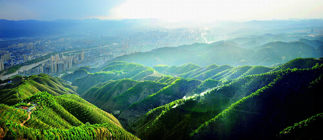 甘肃省兰州市南北两山绿化（杜雨林摄）
